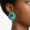 6ctw Sapphire and Emerald Paved Statement Earrings