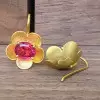 5ctw Oval Cut Fuchsia Sapphire Flower Drop Earrings