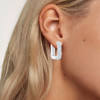 4.5ctw White Sapphire Paved Inside-out Square Hoop Earrings