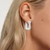 4.5ctw White Sapphire Paved Inside-out Square Hoop Earrings