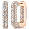 4.5ctw White Sapphire Paved Inside-out Square Hoop Earrings