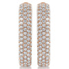 4.5ctw White Sapphire Paved Inside-out Square Hoop Earrings