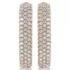 4.5ctw White Sapphire Paved Inside-out Square Hoop Earrings