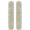 4.5ctw White Sapphire Paved Inside-out Square Hoop Earrings