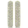 4.5ctw White Sapphire Paved Inside-out Square Hoop Earrings