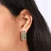 8ctw Round Cut Multicolor Sapphire Rainbow Fringe Earrings