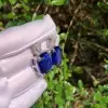 6ctw Cushion Cut Blue Sapphire Dangle Earrings