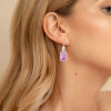 16ctw Radiant Cut Pink Sapphire Classic Drop Earrings