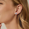 11ctw Princess Cut White Sapphire Stud Earrings