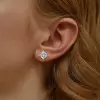 11ctw Princess Cut White Sapphire Stud Earrings