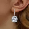Handmade Royal Court Cushion Cut Earrings
