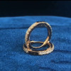 0.35ctw Hoop Circle Earrings in Rose Gold
