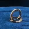 0.35ctw Hoop Circle Earrings in Rose Gold