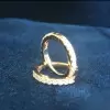 0.35ctw Hoop Circle Earrings in Rose Gold