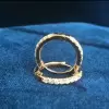 0.35ctw Hoop Circle Earrings in Rose Gold