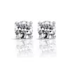 4ctw Round Cut Side-Paved Classic Stud Earrings