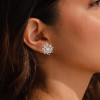 4ctw Snowflake Stud Earrings