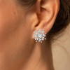 4ctw Snowflake Stud Earrings