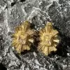 12ctw White and Yellow Sapphire Flower Earrings