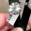 13ctw Round Cut White Sapphire Stud Earrings