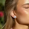 2ct European Cut White Sapphire Stud Earrings