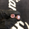 2CT Pink Sapphire Earring Studs
