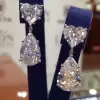 Heart Stone Drop Earrings