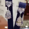 Heart Stone Drop Earrings