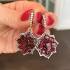 5.65ct Fashion Ruby Drop Earrings in Gold