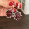 5.65ct Fashion Ruby Drop Earrings in Gold