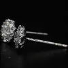 2.75ct Fashion Halo Setting White Sapphire Studs