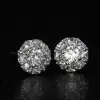 2.75ct Fashion Halo Setting White Sapphire Studs