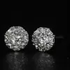 2.75ct Fashion Halo Setting White Sapphire Studs