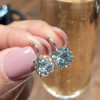 Brilliant Round Cut Drop Earrings