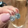 Brilliant Round Cut Drop Earrings