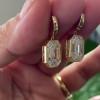 8ctw Emerald Cut Classic Drop Earrings