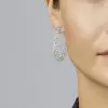 12.7ctw Multi-Cut White Sapphire Hoop Earrings