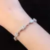 Stunning Multi-cut White Sapphire Bracelet