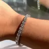 Classic Round Cut White Sapphire Tennis Bracelet