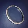 Classic Round Cut White Sapphire Tennis Bracelet