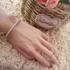 Classic Round Cut White Sapphire Tennis Bracelet
