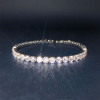 Classic Round Cut White Sapphire Tennis Bracelet