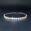 Classic Round Cut White Sapphire Tennis Bracelet