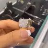 3ctw White Sapphire Paved Saddle Cocktail Ring