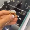 3ctw White Sapphire Paved Saddle Cocktail Ring