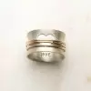 Spinner Eternity Ring With Heart