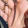 Tennis Bracelet Adjustable Length in Rose Gold