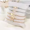 Handmade Love Map Hexagon 5pcs Bracelet Set