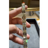 78ctw Emerald Cut White Sapphire Statement Bracelet