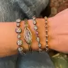 20ctw Multi Cut White Sapphire Bracelet
